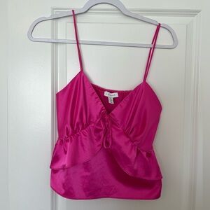 Topshop Pink Satin Too